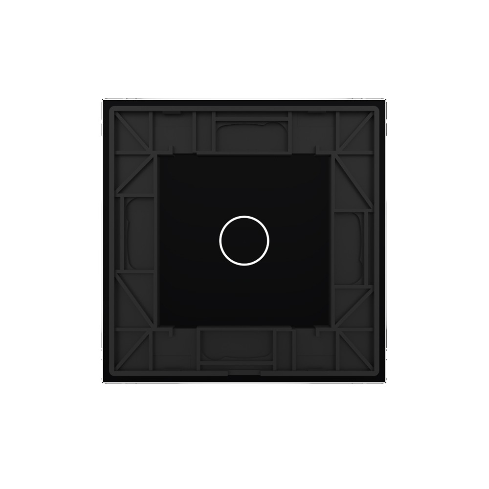  Стеклянная панель  для однолинейного выключателя черная - 4