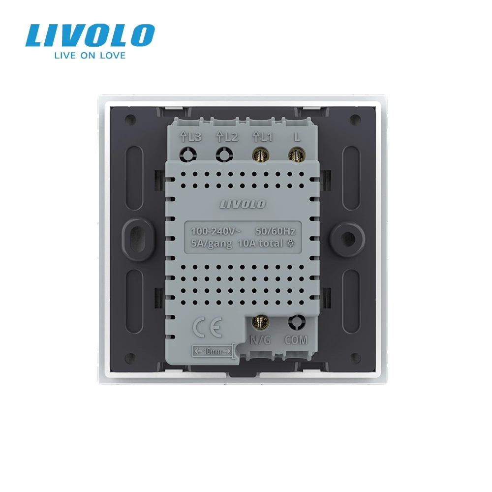 WiFi Сенсорный трехлинейный выключатель Livolo ZigBee - 2