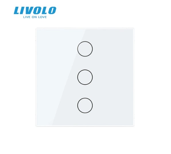 WiFi Сенсорный проходной (перекрестный) трехлинейный выключатель Livolo ZigBee - 1