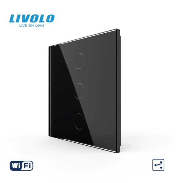 WiFi Сенсорный проходной (перекрестный) трехлинейный выключатель Livolo ZigBee