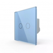 Выключатель двухлинейный (голубой)